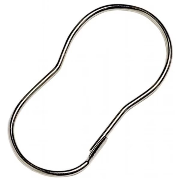 Zenith Products 90SS 12 Count Chrome Shower Curtain Rings, Zenith Products, Mfr#: 90SS