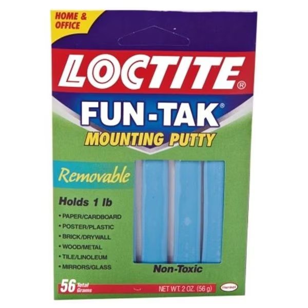 Henkel/osi Sealants 1087306 2 Oz Fun-Tak Mounting Putty, Henkel, Mfr#: 1087306