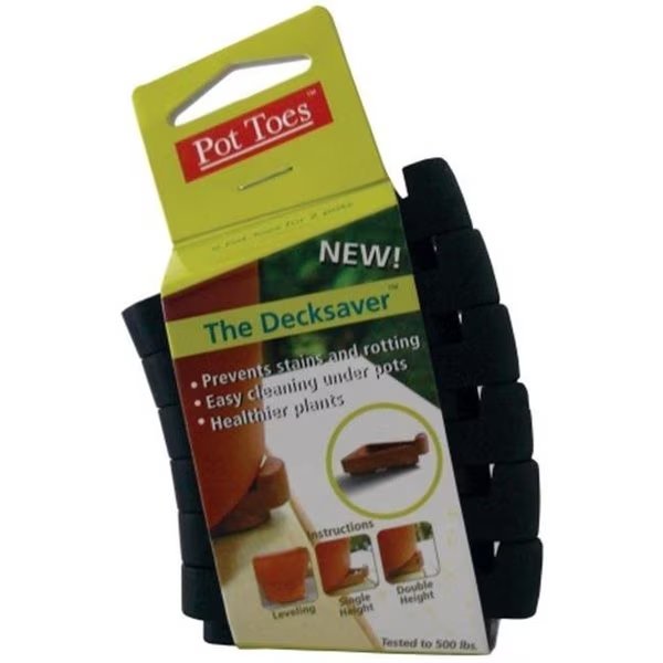 Plantstand PT06-BLCS 6 Pack Clip Strip Black Pot Toes - Pack of 6, The Plant Stand, Mfr#: PT06-BLCS