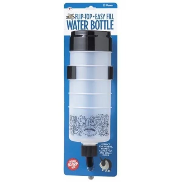 Miller Manufacturing FTB32 32 Oz Fliptop Cage Water Bottle, Miller Mfg, Mfr#: FTB32
