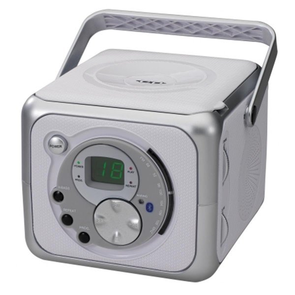 White & Silver Portable Bluetooth Music Sy, Skilledpower, Mfr#: SK5232