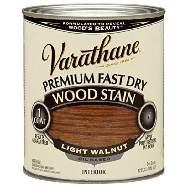 1 Quart Light Walnut Fast Dry Wood Stain, Varathane, Mfr#: VA311555