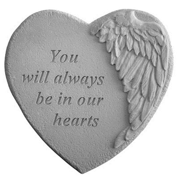 Winged Heart Memorial Stone - You Will Always Be..., Kay Berry, Mfr#: KA313396