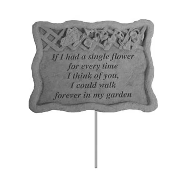 Garden Stake-If I Had A Single..., Gardencontrol, Mfr#: GA906622