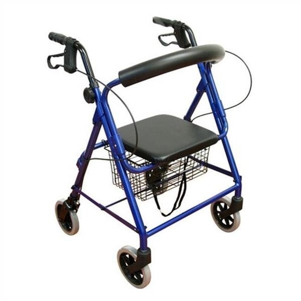 Karman Healthcare R-4100N-BL 4 wheel Rollator-Blue, Karman Healthcare, Mfr#: R-4100N-BL