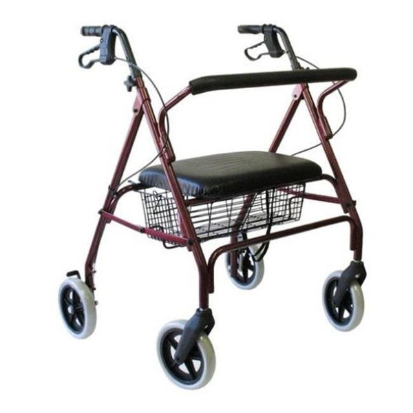 Karman Healthcare R-4700-BD Heavy Duty Rollator-Burgundy, Karman Healthcare, Mfr#: R-4700-BD