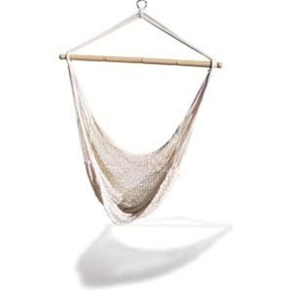 KingsPond  Hammaka Hammocks White Hanging Net Chair, Grilltown, Mfr#: GR88284