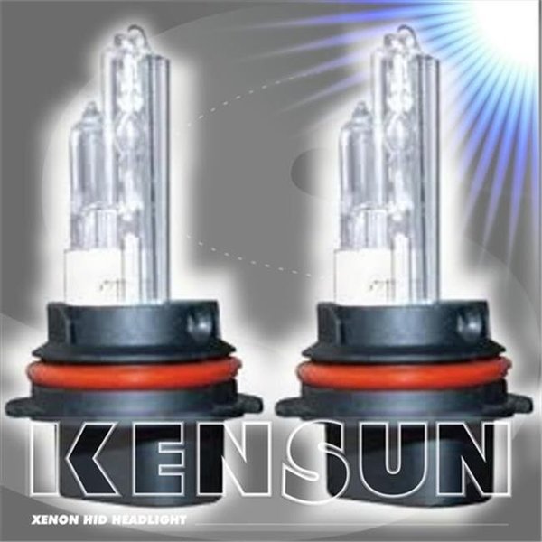 Kensun UN-K-55W Bulbs-9007 S-10K HID Xenon Single-Beam 10000K 55W AC Bulbs; Light Blue, Kensun, Mfr#: UN-K-55W Bulbs-9007 S-10K
