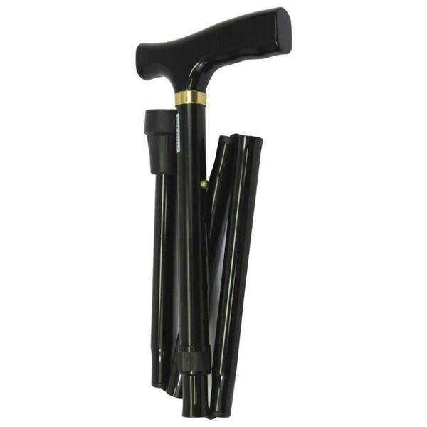 Folding Cane In Black With Luxury Handle And Easy To Fold, Karman Healthcare, Mfr#: FC2-BK
