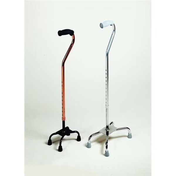 Karman Healthcare QC2-SI Quad Cane With Small Base In Silver Frame, Karman Healthcare, Mfr#: QC2-SI