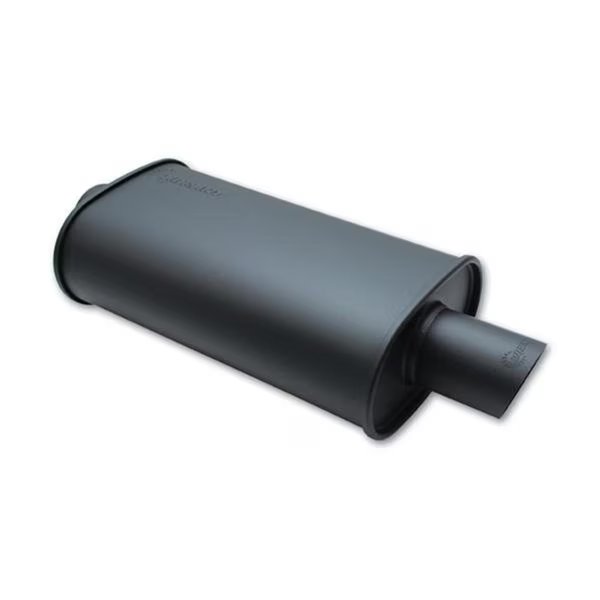 1147 Exhaust Muffler - 3 In. Center Inlet - Flat Black, Superjock, Mfr#: SU89282