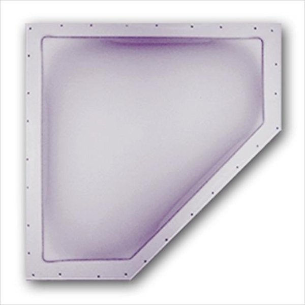 BRI-RUS SPEC NSL2412S 24 x 12 In. Skylight Neo-Angle; Smoke, Bri-Rus Spec, Mfr#: B1G-NSL2412S