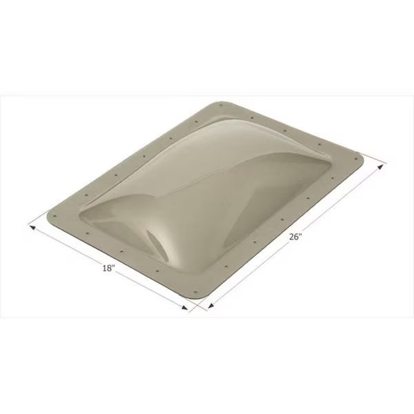 BRI-RUS SPEC SL1422S 14 x 22 In. Skylight; Smoke, Bri-Rus Spec, Mfr#: B1G-SL1422S