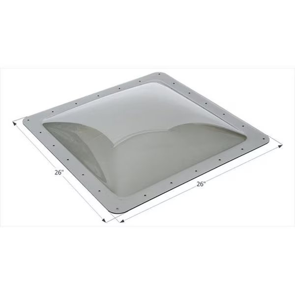 BRI-RUS SPEC SL2222S 22 x 22 In. Skylight; Smoke, Bri-Rus Spec, Mfr#: B1G-SL2222S