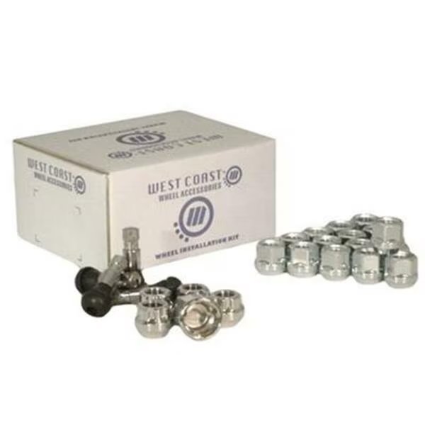 5 Lug Wheel Installation Kit, West Coast Wheel Accessories, Mfr#: WCW-W55012SB