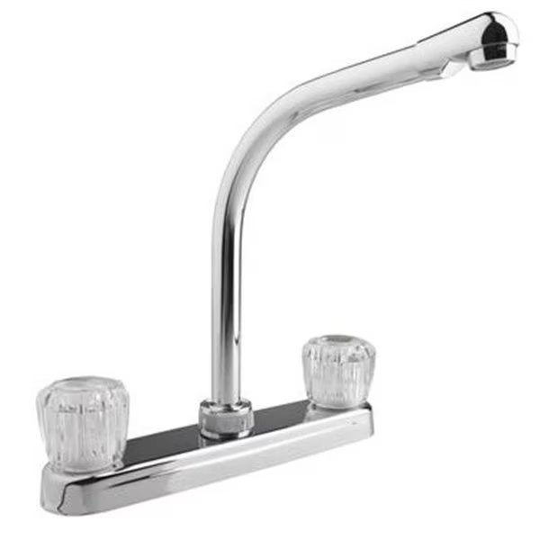 DURA FAUCET DFPK210ACP Hi-Rise RV Kitchen Faucet, Dura Faucet, Mfr#: D6U-DFPK210ACP