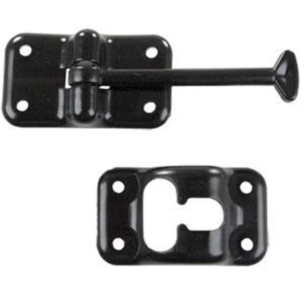 JR PRODUCTS 10324 Exterior Hardware RV 3.5 in. T-Style Door Holder- Black, Jr Products, Mfr#: J45-10324