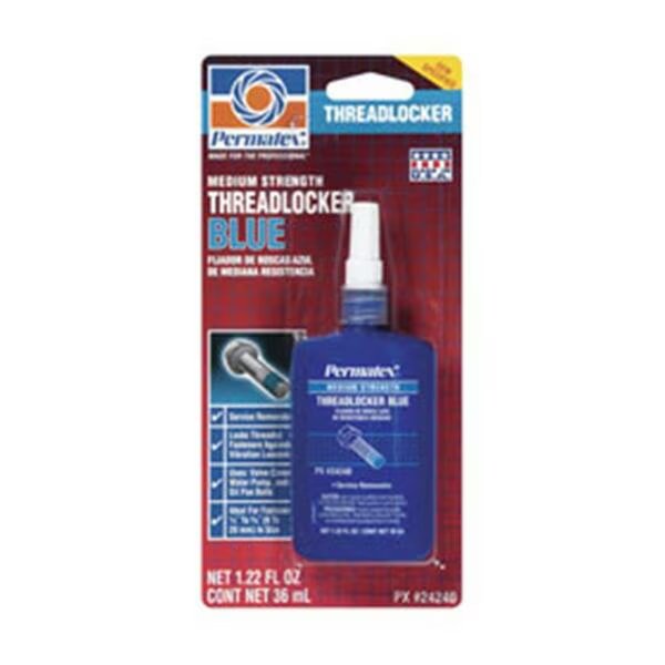 Medium Strength Threadlocker- Blue - 36 Ml., Permtx-Lockt, Mfr#: P13-24240