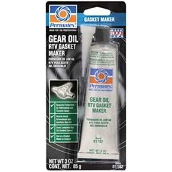 Gear Oil Rtv Gasket Maker- 3 Oz., Permtx-Lockt, Mfr#: P13-81182