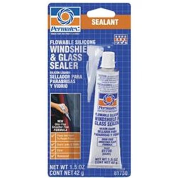 PERMTX-LOCKT 81730 Flowable Silicone Windshield & Glass Sealer; 1.5 Oz., Permtx-Lockt, Mfr#: P13-81730