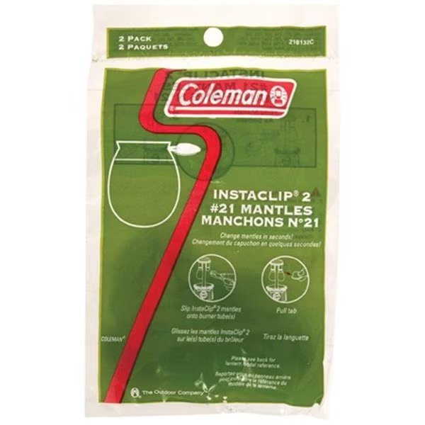 Coleman 110580 Insta-Clip Mantles 21 2 Pack, Coleman, Mfr#: 110580