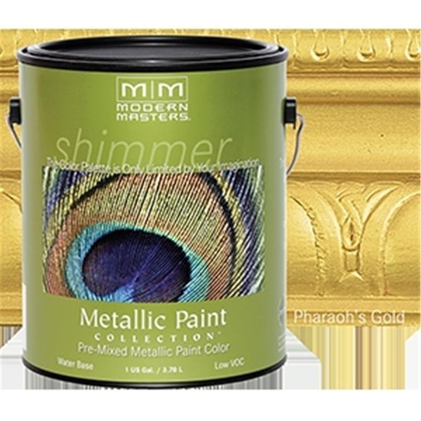 ME660 1 Gallon Pharaohs Gold Metallic Paint - Semi Opaque, Modern Masters, Mfr#: MO327257