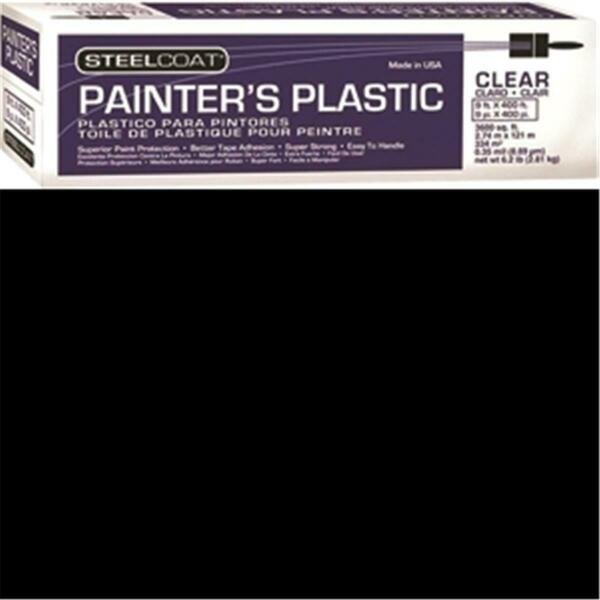 P9941-06 9 x 400 ft.- 0.31 Mil Steelcoat Painters Plastic, Petoskey Plastics, Mfr#: 76914912555