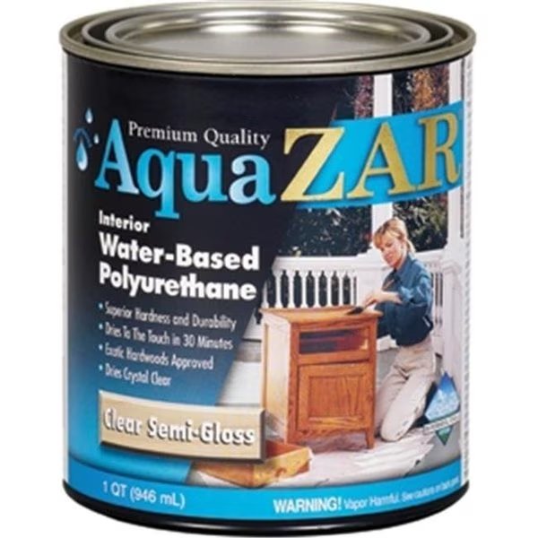 UGL 345 1 Quart; Semi Gloss Zar Aqua Zar Water Based Polyurethane, Ugl, Mfr#: 79941345129