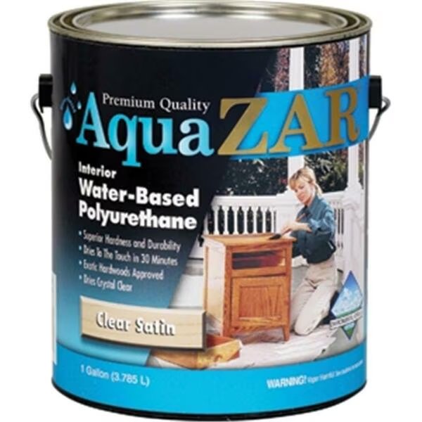 1 Gallon Aqua Zar Water Based Polyurethane - Satin, Ugl, Mfr#: 79941325138