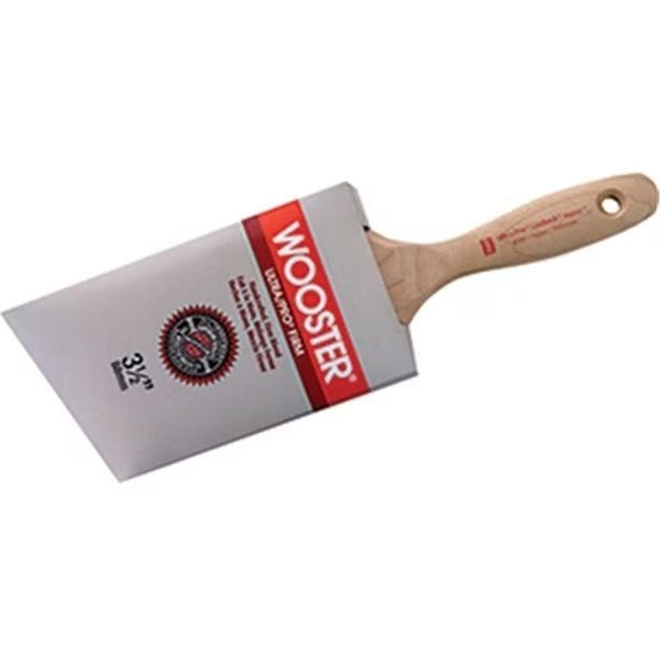 4180 3.5 in. Ultra Pro Lindbeck Jaguar Nylon Poly Angle Wall Paint Brush, Wooster, Mfr#: WO327539