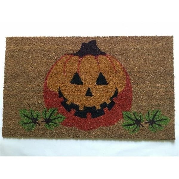 Pumpkin Coir Door Mat, Made4Mansions, Mfr#: MA372361