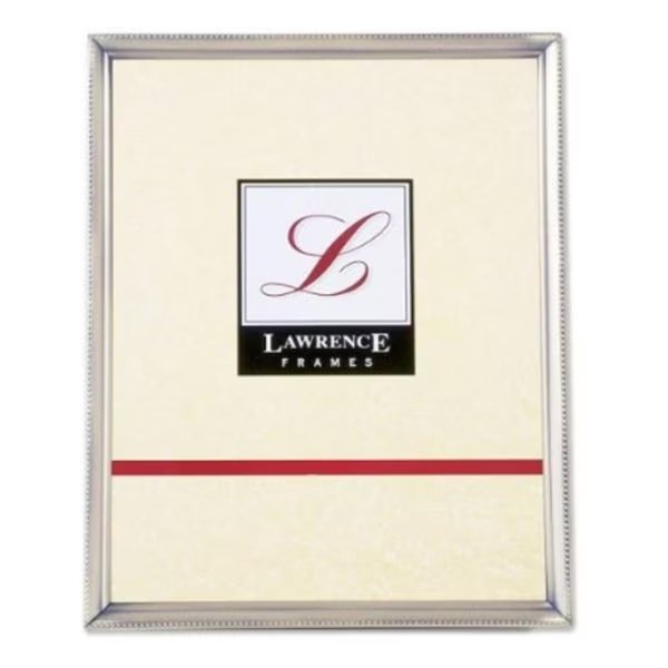 Antique Pewter 8x10 Picture Frame - Bead Border Design, Lawrence Frames, Mfr#: 11580