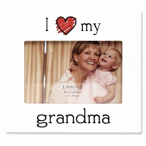 I Love My Grandma Picture Frame - White, 0.67 in., Lawrence Frames, Mfr#: LA328128
