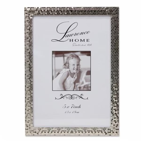 Lawrence Frames 710857 Shimmer Metal Picture Frame - Silver; 0.71 in., Lawrence Frames, Mfr#: 710857