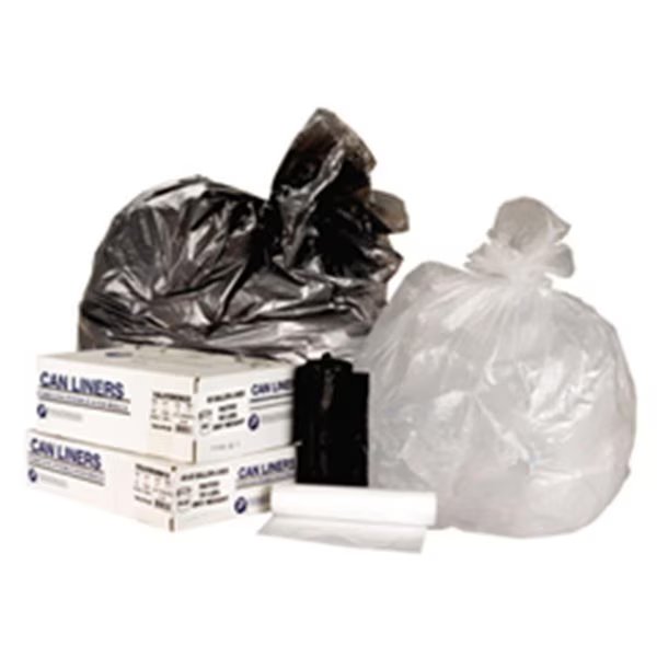 High Density Commercial Can Liners 40x48 12 Mic - Natural, Inteplast Group, Mfr#: IBS VALH4048N14