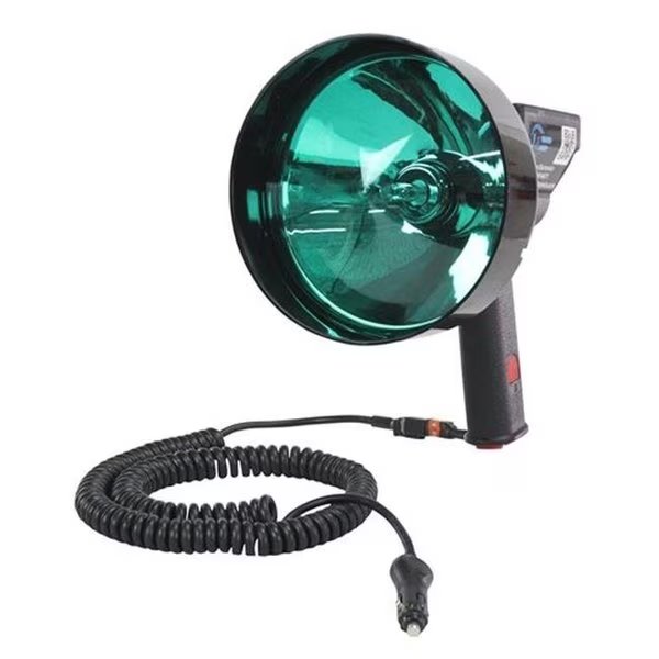 Larson Electronics HL-85-HID-GREEN-5 15 Million Candlepower Handheld Spotlight with 5 in. Green Hunting Lens; Spot & Flood Combo, Larson Electronics, Mfr#: HL-85-HID-GREEN-5