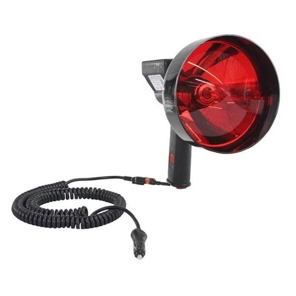Larson Electronics HL-85-HID-RED-7 15 Million Candlepower Handheld Spotlight with 7 in. Red Hunting Lens; Spot & Flood Combo, Larson Electronics, Mfr#: HL-85-HID-RED-7