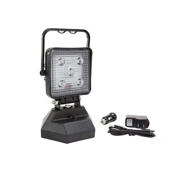 Larson Electronics RL-15-LED-CPR 15 watt LED Light; Rechargeable Lithium Ion Battery with USB Port - 1100 Lumens, Larson Electronics, Mfr#: RL-15-LED-CPR