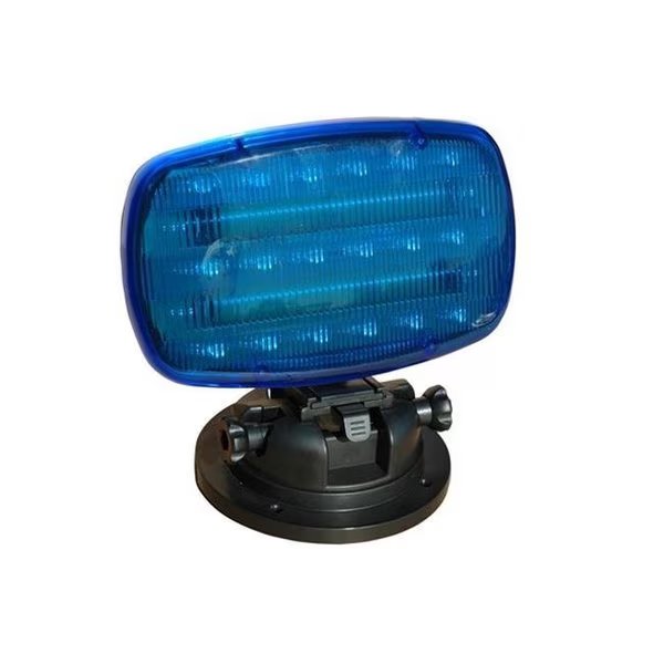 Larson Electronics SL-ALM-B Flashing LED Strobe Light with Adjustable Locking Magnetic Base; Blue Lens, Larson Electronics, Mfr#: SL-ALM-B