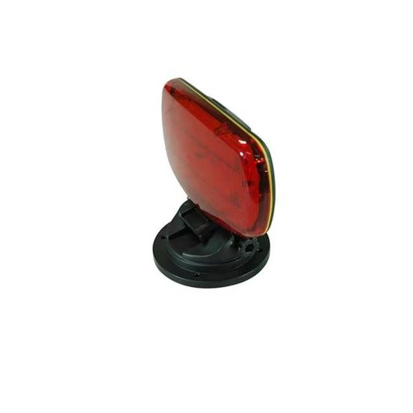 Larson Electronics SL-ALM-R Battery Powered LED Strobe Light with Adjustable Locking Magnetic Base; Red Lens, Larson Electronics, Mfr#: SL-ALM-R