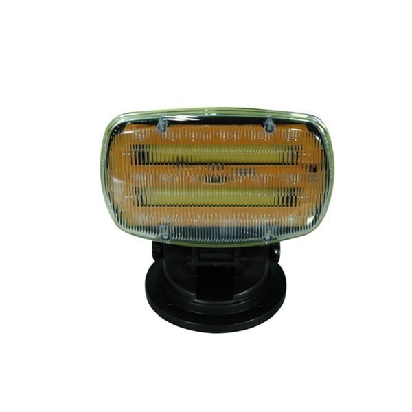 Battery Powered LED Strobe Light Adjustable Locking Magnet Base, Clear & White Lens, Newalthlete, Mfr#: NE2609423