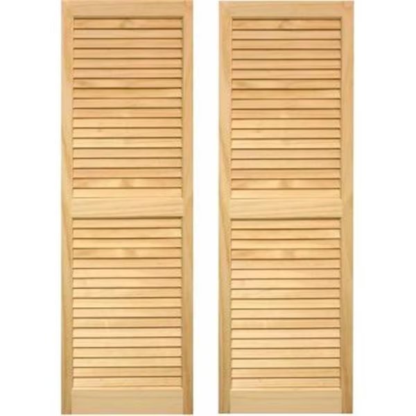 Exterior Louvered Shutters 15 x 63 in., Designs-Done-Right, Mfr#: DE2609814