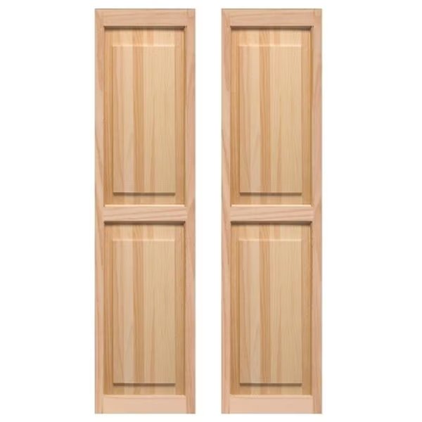 Exterior Raised Panel Shutters 15 x 55 in., Designs-Done-Right, Mfr#: DE2609817