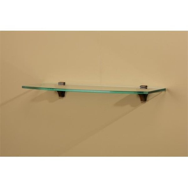 Amore Designs CPTSLUNACL Concepts Luna Clear Glass Shelf, Amore Designs, Mfr#: CPTSLUNACL