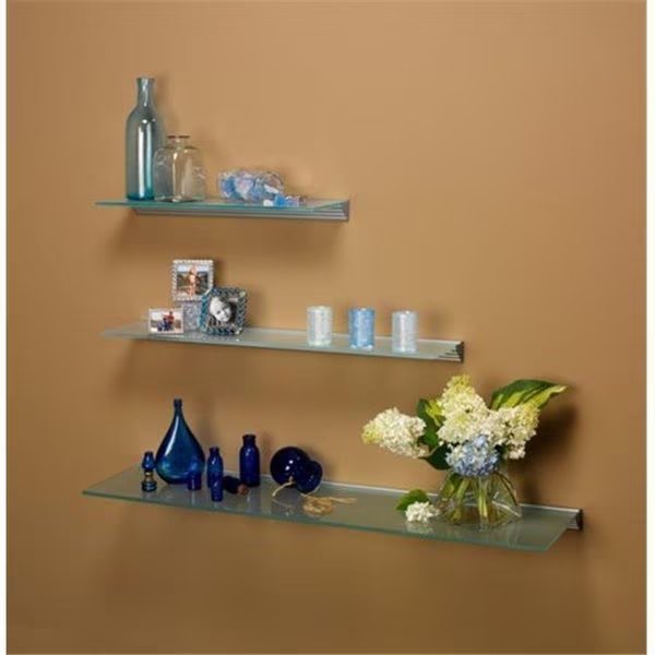 Amore Designs GCE1224CL Glace Clear Glass Shelf; 12 x 24 in., Amore Designs, Mfr#: GCE1224CL