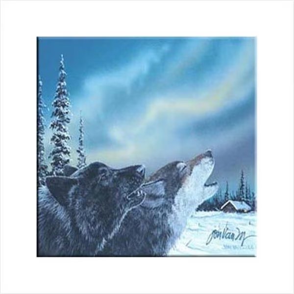 McGowan TT70036 Tuftop Van Zyle Wolf Duet Trivet, Mcgowan Mfg Co, Mfr#: TT70036