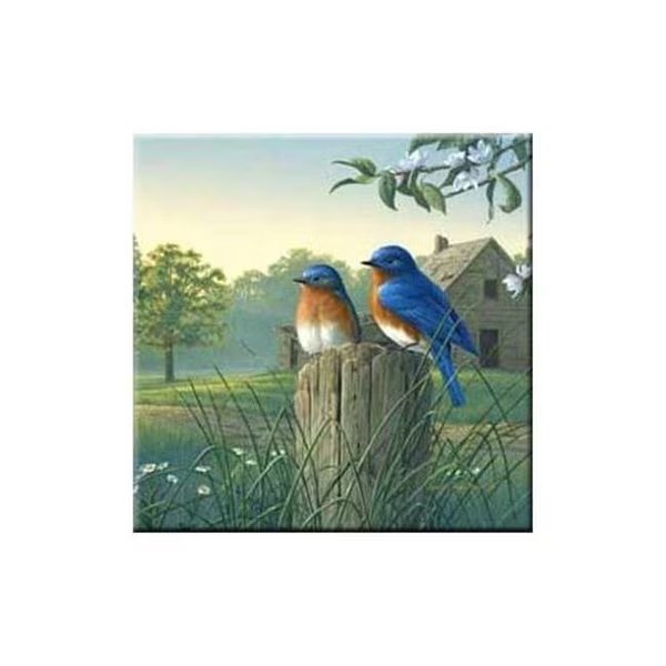 McGowan TT92386 Tuftop Country Morning Bluebirds Trivet, Mcgowan Mfg Co, Mfr#: TT92386