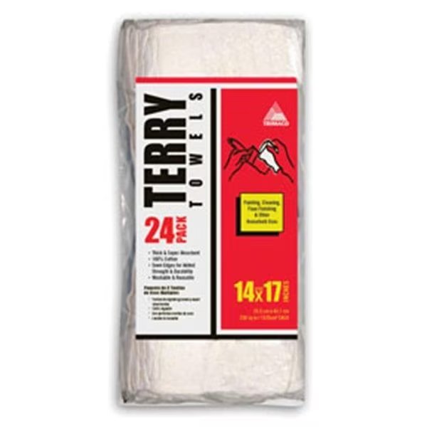 Trimaco 10720 24 - Bg 1 4 in. X 1 7 in. Terry Towels, Trimaco, Mfr#: TRI-10720