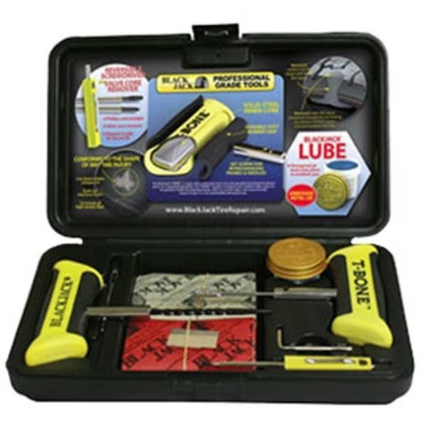 Black Jack Tire Repair BJK-KT-340 Tire Repair Kit With T - Bone Handles And Screwdriver, Black Jack Tire Repair, Mfr#: BJK-KT-340