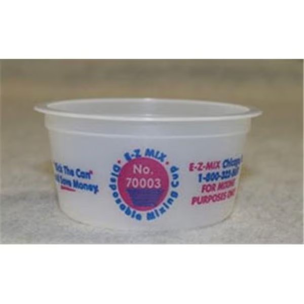 E-Z Mix EMX-70003 0.25-Pint Plastic Mixing Cups; Box Of 200, E-Z Mix, Mfr#: EMX-70003